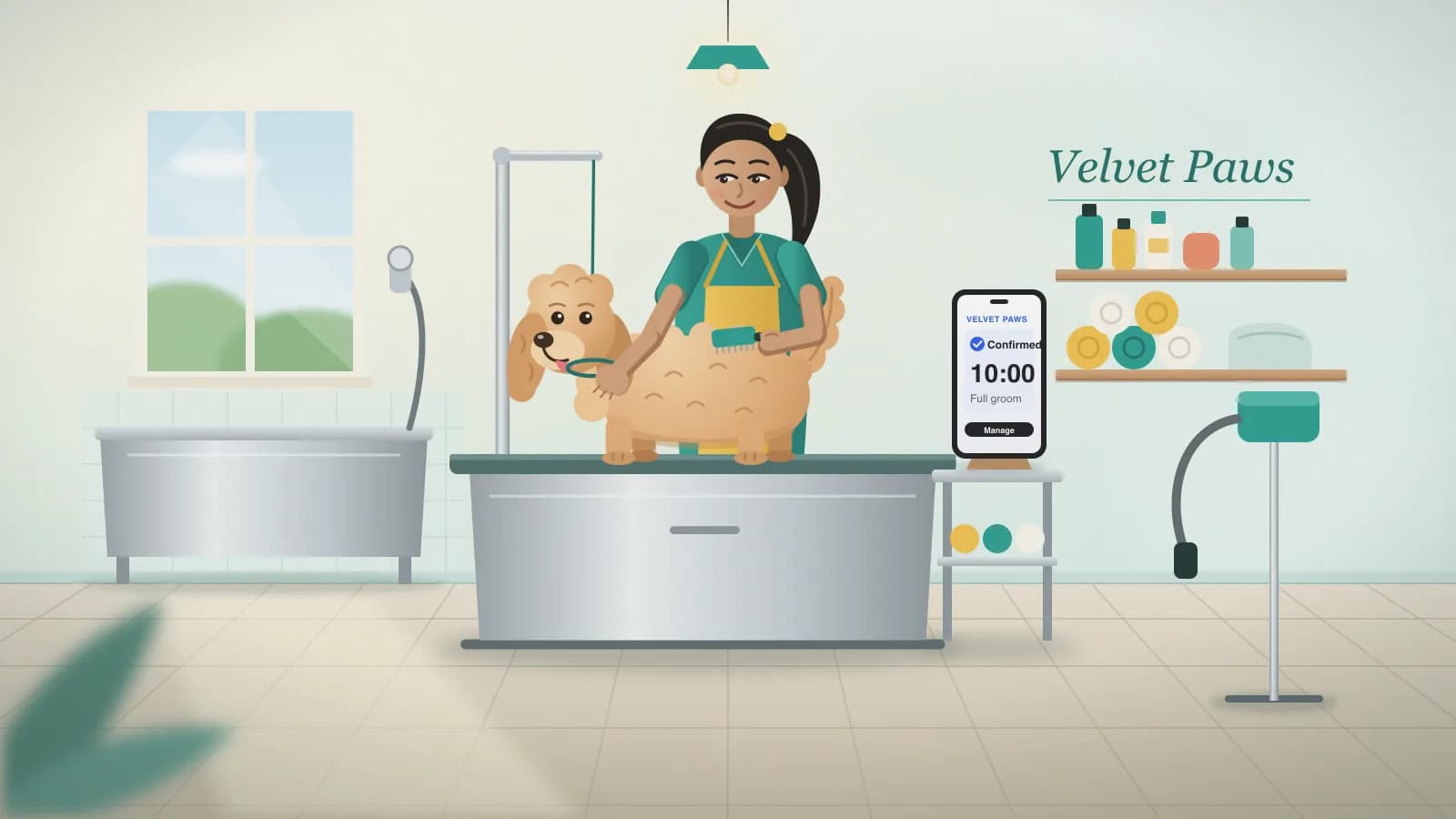 Pet Grooming booking workflow