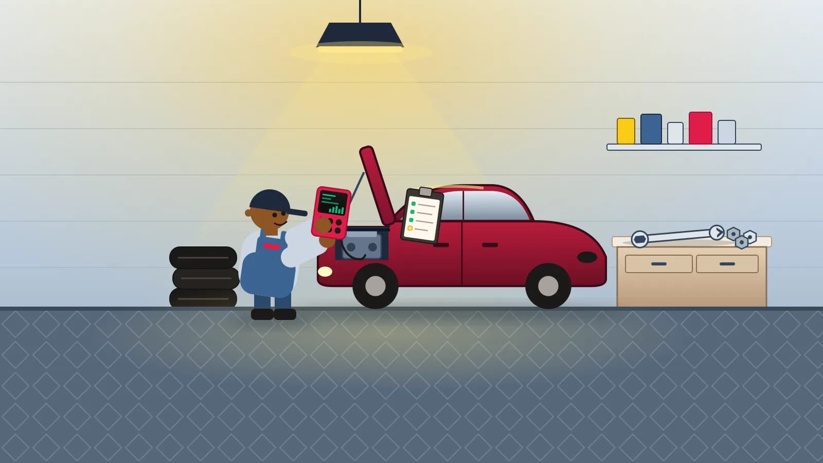 Auto Repair work in progress